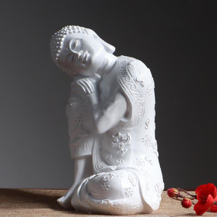 Tibetan Meditating Buddha Serenity Resin Statue Decoration - image 6