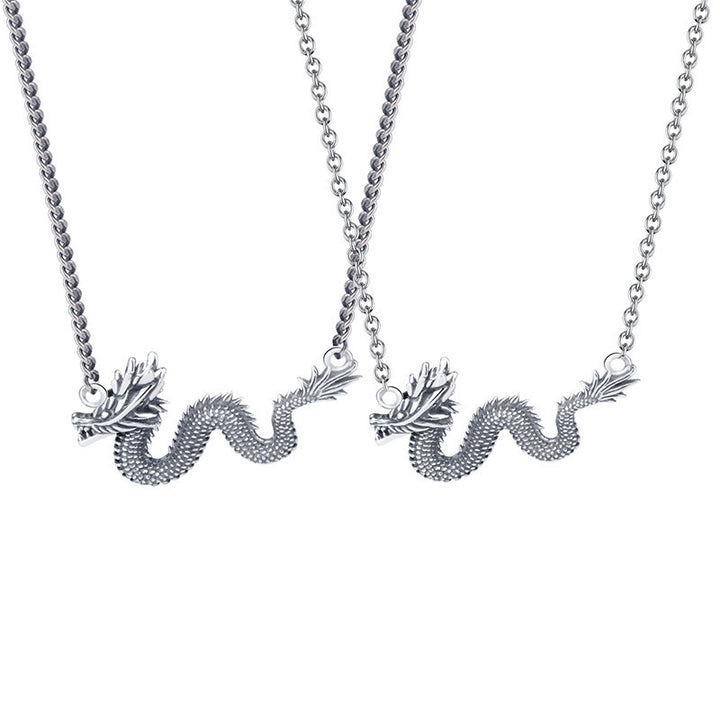 ❗❗❗A Flash Sale- Buddha Stones 925 Sterling Silver Year Of The Dragon Auspicious Dragon Protection Chain Necklace Pendant - image 9