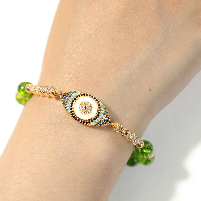 Buddha Stones "May Light and Protection Be With You" Peridot Bracelet Includes Gift Message Card - image 10