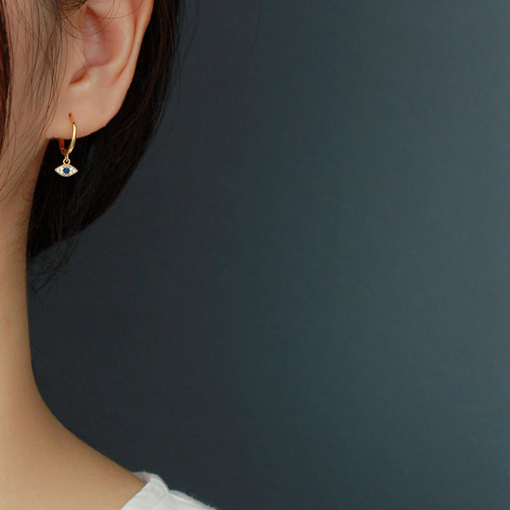 Buddha Stones 925 Sterling Silver Evil Eye Blessing Protection Stud Earrings - image 10