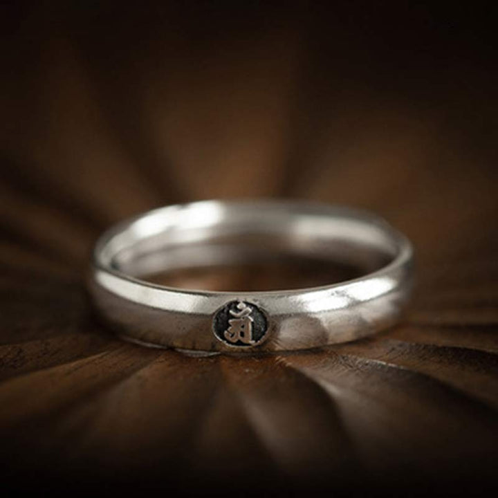 Buddha Stones 925 Sterling Silver Chinese Zodiac Natal Buddha Blessing Couple Ring - image 17