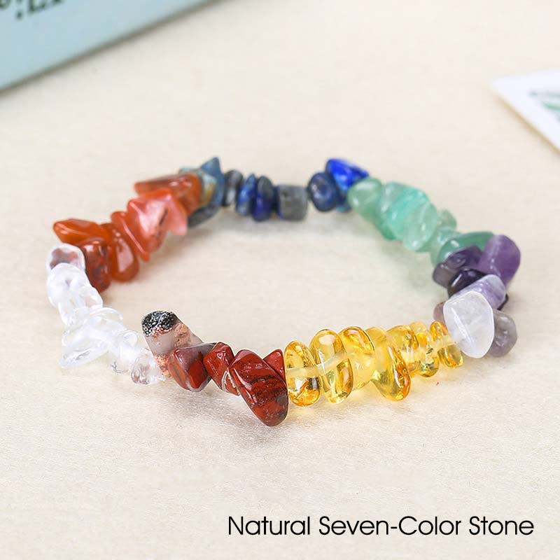 Natural Irregular Shape Crystal Stone Warmth Soothing Bracelet