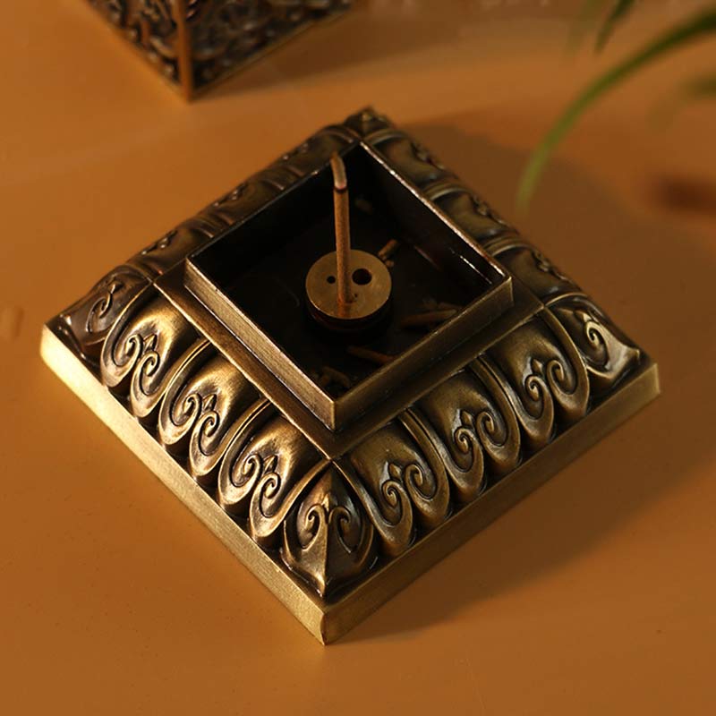 Heart Sutra Alloy Incense Holder Healing Home Decoration Incense Burner - image 8