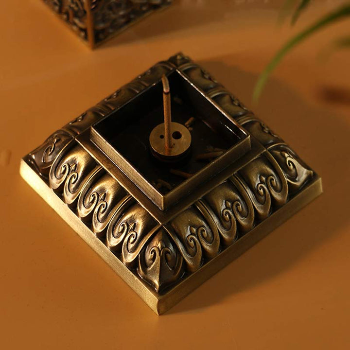 Heart Sutra Alloy Incense Holder Healing Home Decoration Incense Burner - image 8