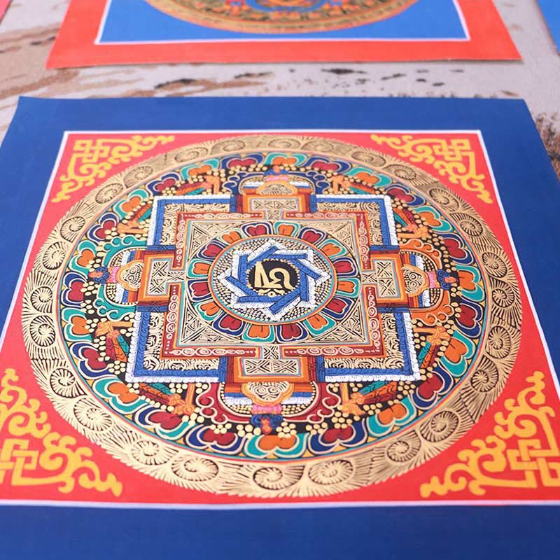 Tibetan Handmade Thangka Painting Blessing Thangka Blind Box Random Color Pattern