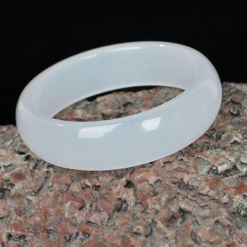 Natural Golden Silk Jade Wealth Luck Bracelet Bangle - image 7