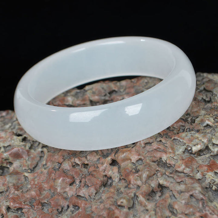 Natural Golden Silk Jade Wealth Luck Bracelet Bangle - image 7
