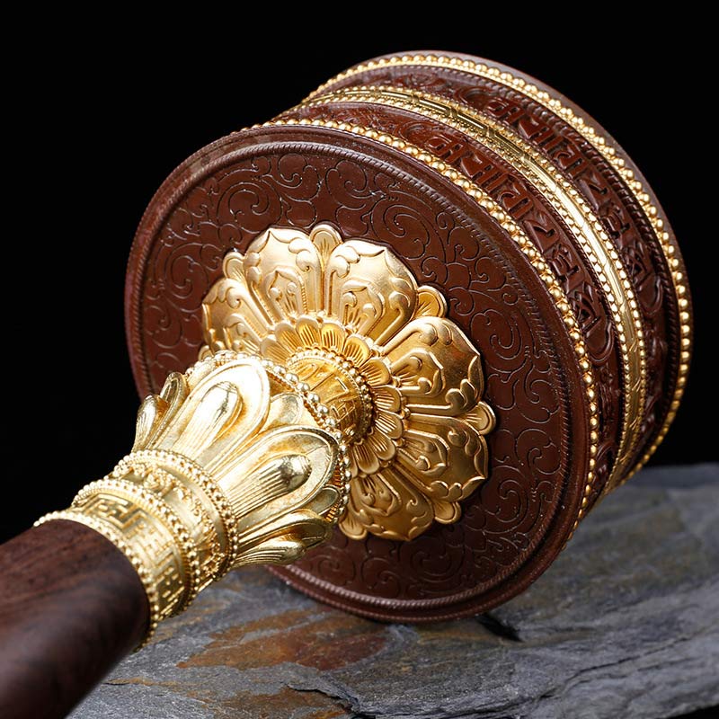 Tibetan Prayer Wheel Six True Words Copper Balance Decoration - image 10