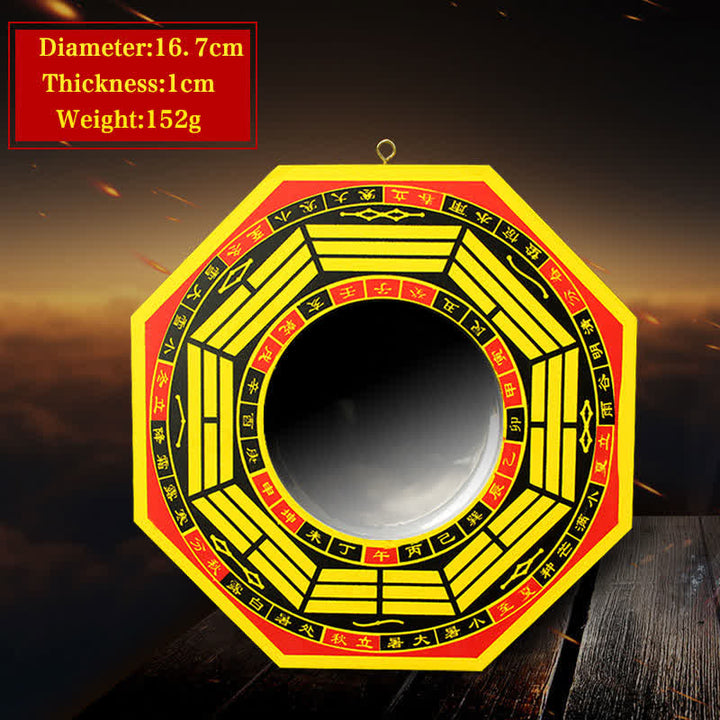 Feng Shui Bagua Map Balance Living Room Energy Map Mirror - 6 IN - Concave Mirror - Yellow - image 13