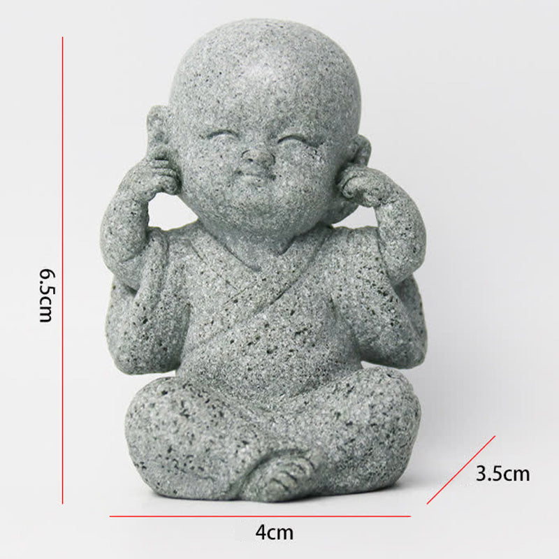Buddha Stones Meditation Prayer Monk Buddha Statue Serenity Home Decoration - image 12