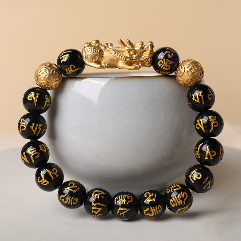 Feng Shui PiXiu Obsidian Attract Wealth Bracelet