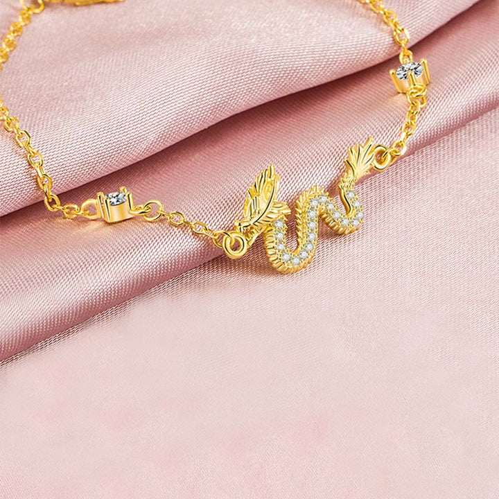 Buddha Stones 925 Sterling Silver Year Of The Dragon Auspicious Golden Dragon Luck Red Rope Chain Bracelet - image 15