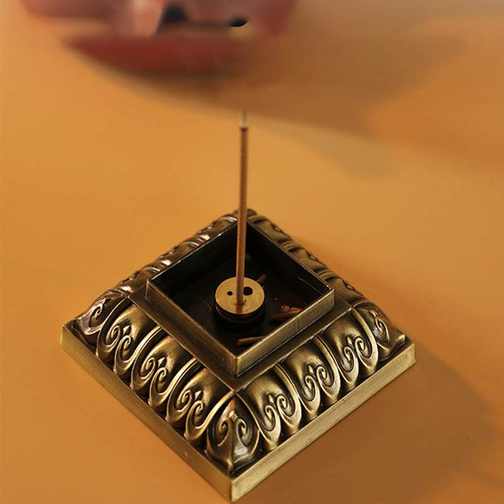 Heart Sutra Alloy Incense Holder Healing Home Decoration Incense Burner - image 7