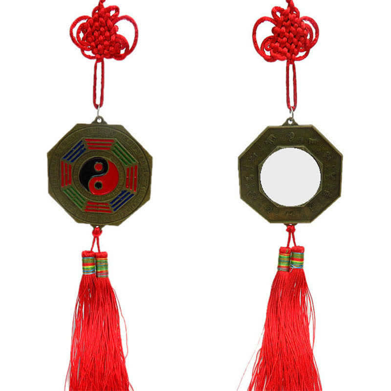 Feng Shui Bagua Map Chinese Knotting Harmony Energy Map Mirror - 7.5CM Bagua Map - image 14