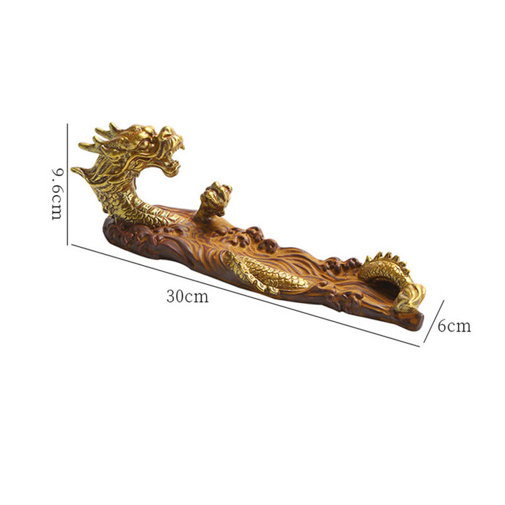 Buddha Stones Dragon Protection Ceramic Stick Incense Burner Decoration - image 9