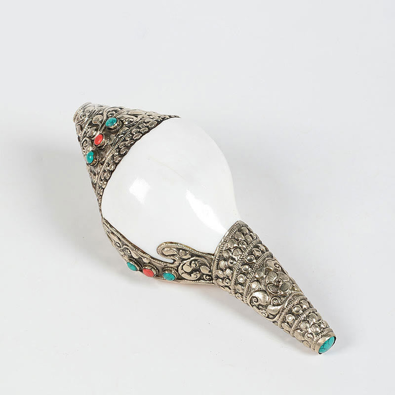 Tibetan Natural Shankha Conch Shell Seashell Wealth Lucky Home Decoration - Shankh 24*14.5cm - image 8