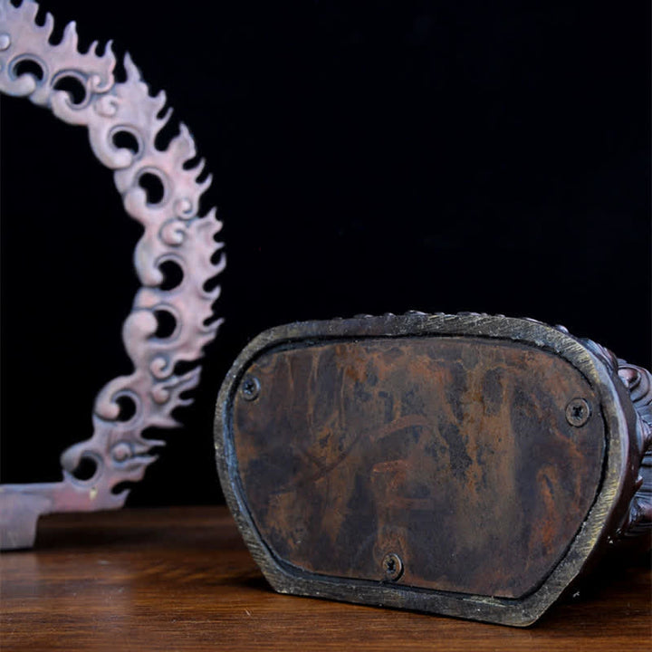 Tibet Mahakala Bodhisattva Figurine Compassion Copper Statue Decoration - image 14