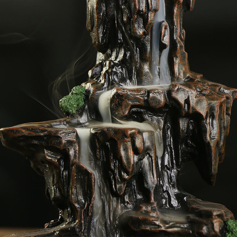Waterfall Backflow Incense Burner Mountain Tower Incense Holders - image 3