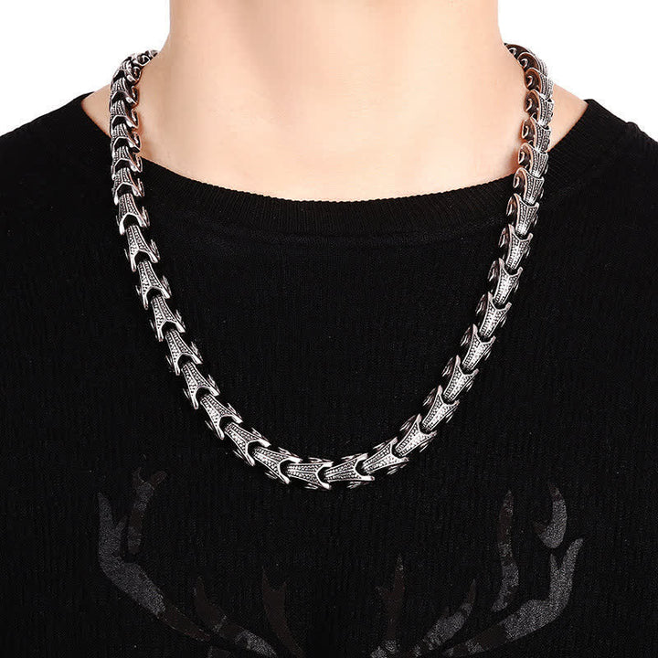 Buddha Stones Dragon Pattern Titanium Steel Protection Necklace Pendant Bracelet - image 14