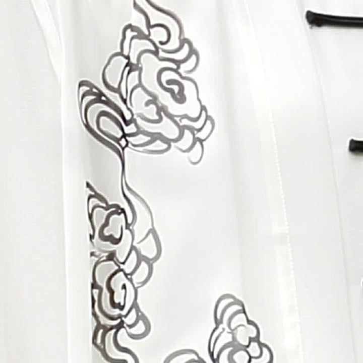 Auspicious Clouds Gradient Meditation Prayer Spiritual Zen Tai Chi Qigong Practice Women's Clothing Set - image 13