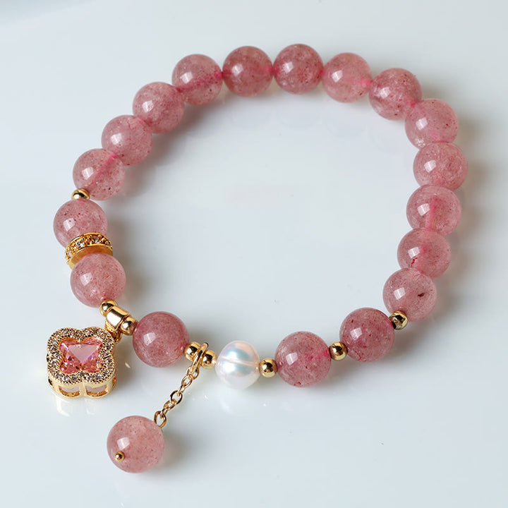 Buddha Stones "Wishing Love and Sweet Blessings" Quartz Bracelet Includes Gift Message Card - image 3