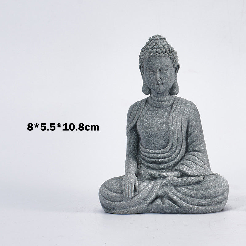 Buddha Stones Sitting Meditation Buddha Blessing Compassion Decoration - image 5
