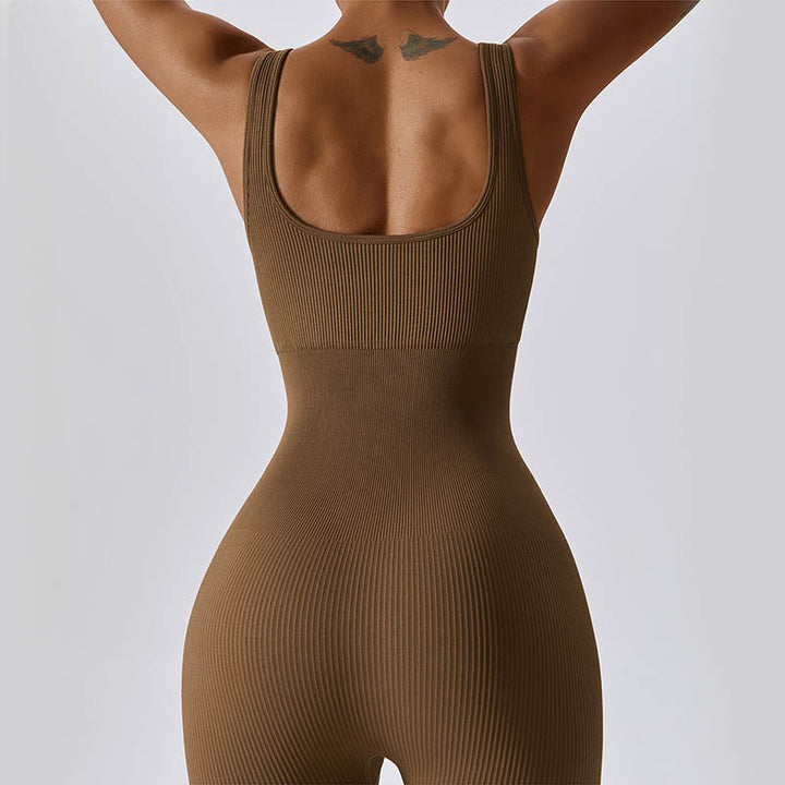 Buddha Stones Seamless High Stretch Jumpsuit Sports Fitness Yoga Women Bodysuit