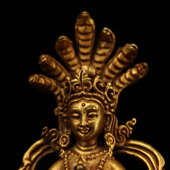 Bodhisattva Nagarjuna Protection Copper Statue Decoration - image 4