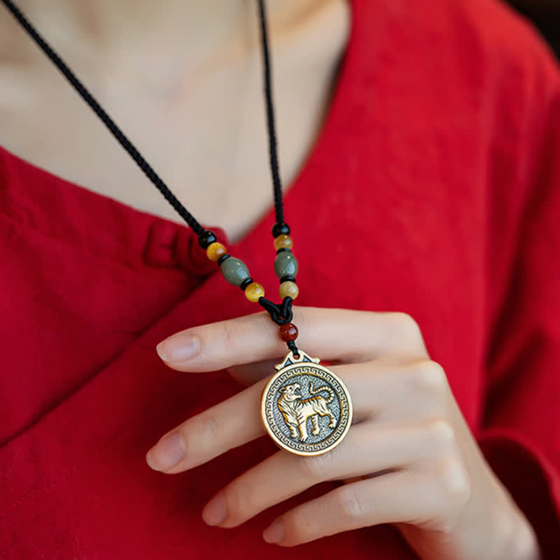 12 Chinese Zodiac Blessing Wealth Fortune Necklace Pendant - image 7