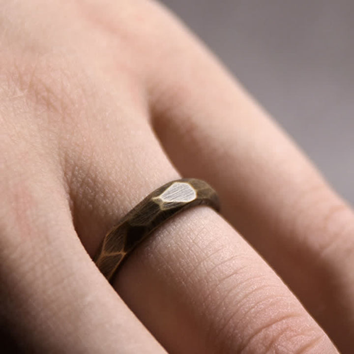 Buddha Stones Tibetan Simple Design Copper Wealth Ring - image 7