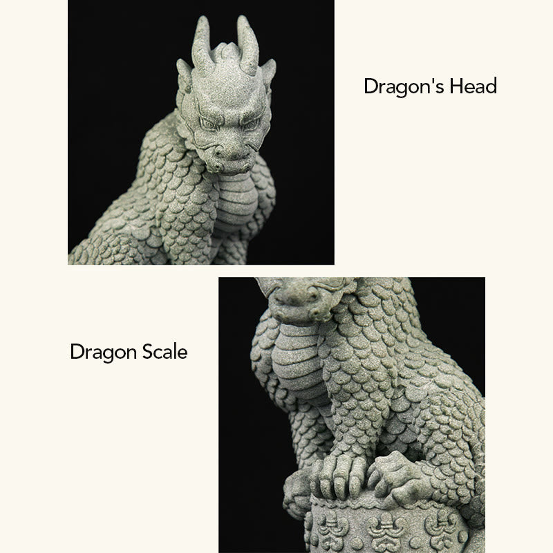 Buddha Stones Feng Shui Standing Sitting Dragon Success Luck Home Decoration - image 9