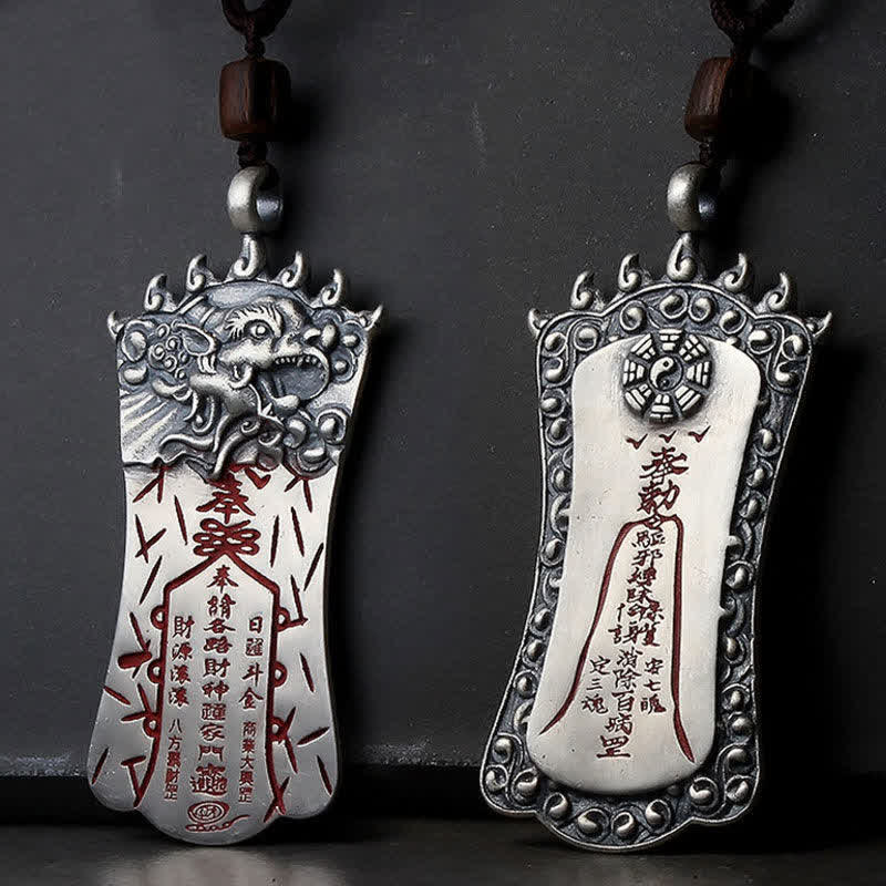 FengShui Bagua PiXiu Cinnabar Balance Necklace Pendant - image 2