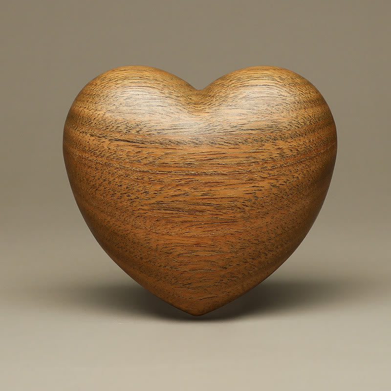 Buddha Stones Green Sandalwood Small Leaf Red Sandalwood Cute Cat Animals Soothing Peace Decoration - Green Sandalwood Love Heart - image 35