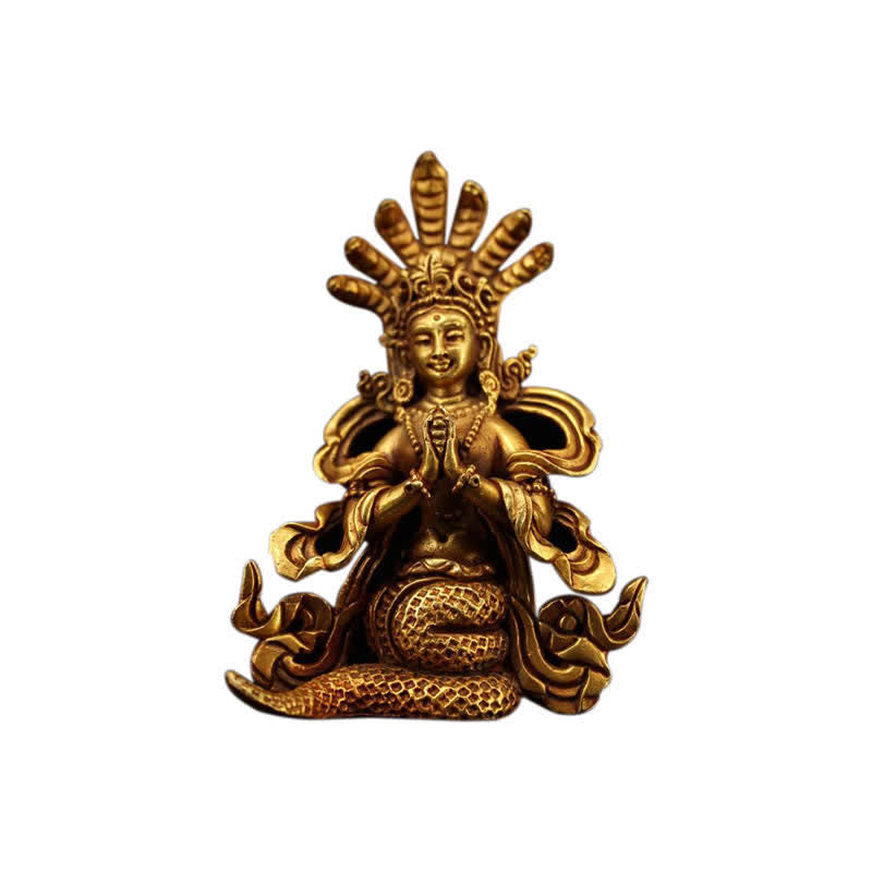Bodhisattva Nagarjuna Protection Copper Statue Decoration - image 11