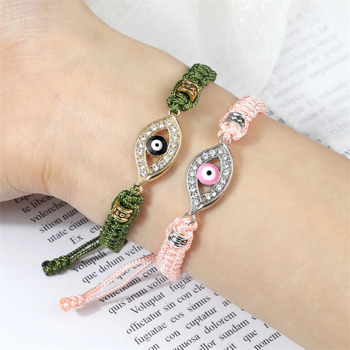 Buddha Stones Evil Eye Keep Away Evil Spirits String Bracelet