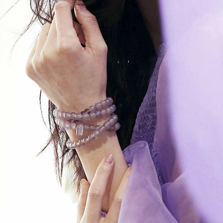 Natural Amethyst Crystal Meditation Healing Bracelet - image 8