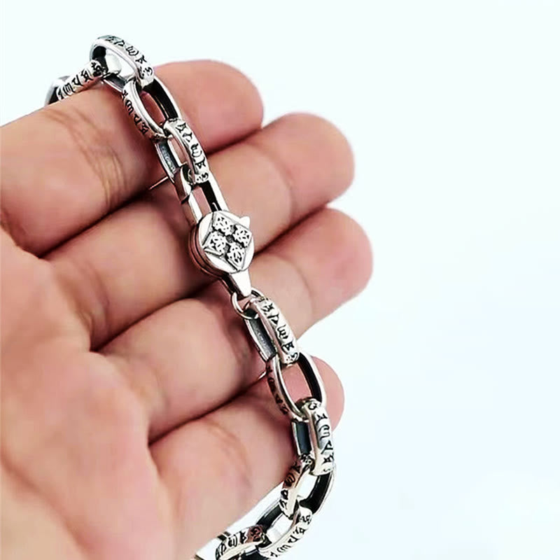 Buddha Stones Om Mani Padme Hum Double Dorje Copper Engraved Wisdom Bracelet - image 14