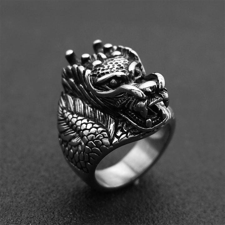 Dragon Balance Titanium Steel Ring