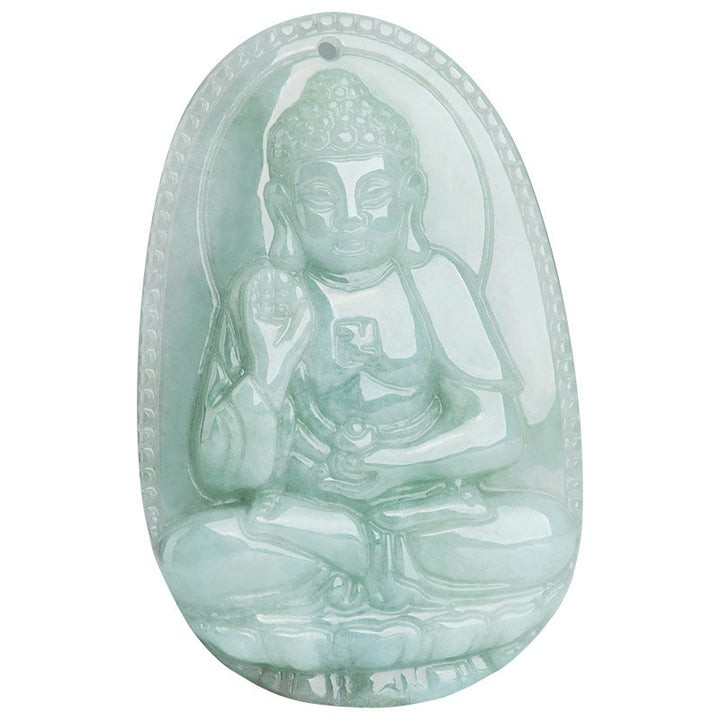 Buddha Stones Chinese Zodiac Natal Buddha Jade Wealth Prosperity Necklace Pendant - image 18