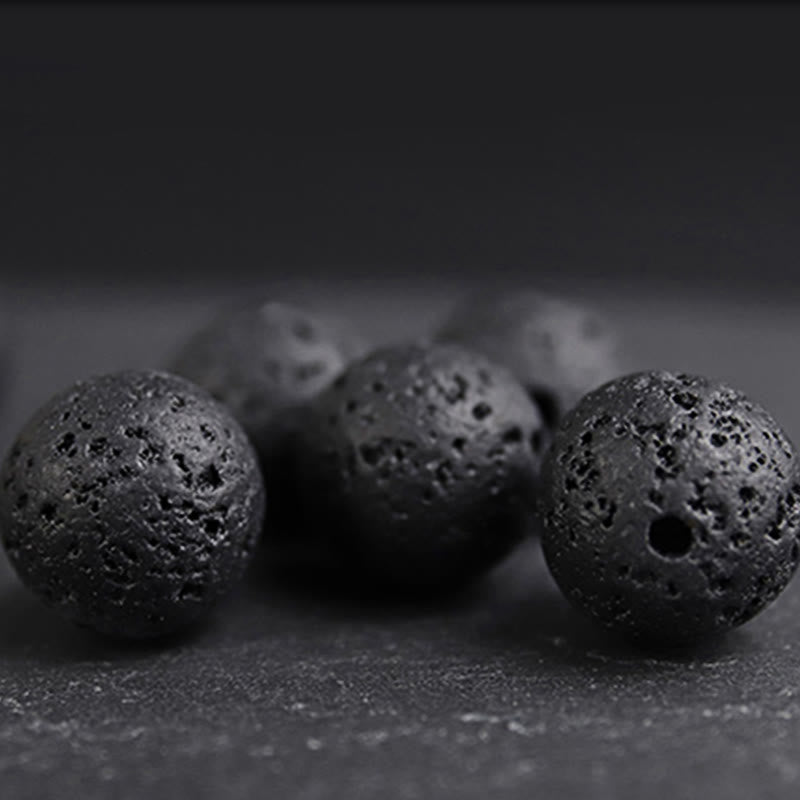 Buddha Stones "Wishing Strength to Rise from Within" Lava Rock Bracelet Includes Gift Message Card - image 11