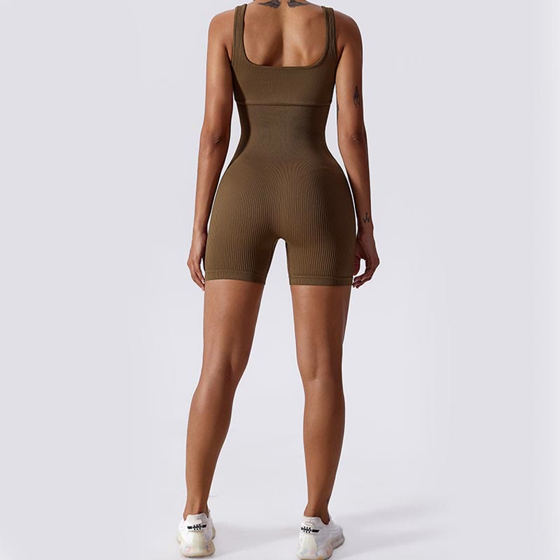 Buddha Stones High Stretch Sleeveless Seamless Jumpsuit Sports Fitness Yoga Women Bodysuit