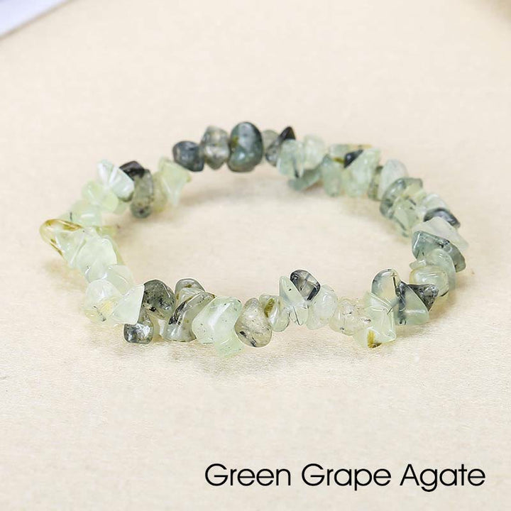 Natural Irregular Shape Crystal Stone Warmth Soothing Bracelet