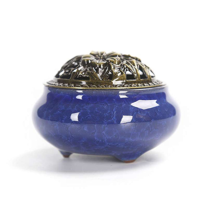 Buddha Stones Colorful Ceramic Incense Burner - image 11