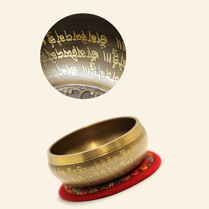 Tibetan Sound Bowl Handcrafted for Yoga Mindfulness and Meditation Singing Bowl Set - image 6