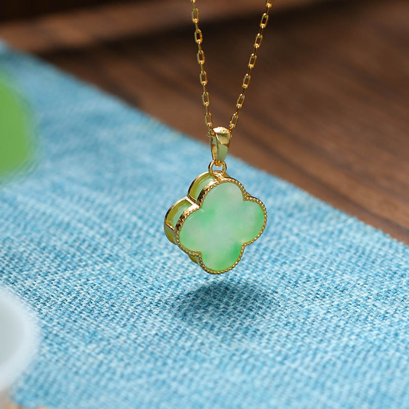 Buddha Stones "May Luck and Joy Be With You" Jade Necklace Includes Gift Message Card - image 8