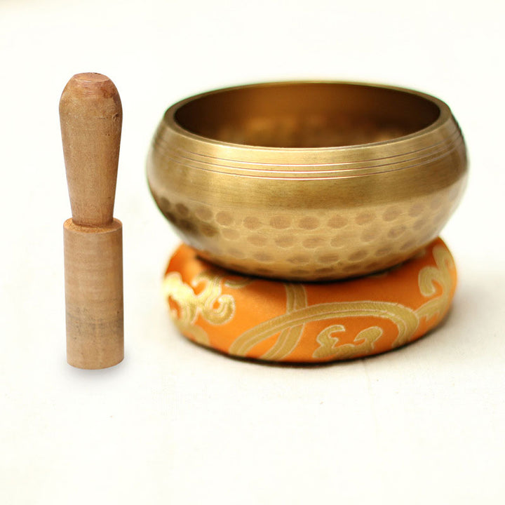 Buddha Stones Tibetan Sound Bowl Handcrafted for Relaxation and Mindfulness Meditation Singing Bowl Set - image 10