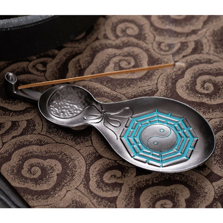 Gourd Yin Yang Bagua Copper Blessing Incense Burner Decoration - image 9