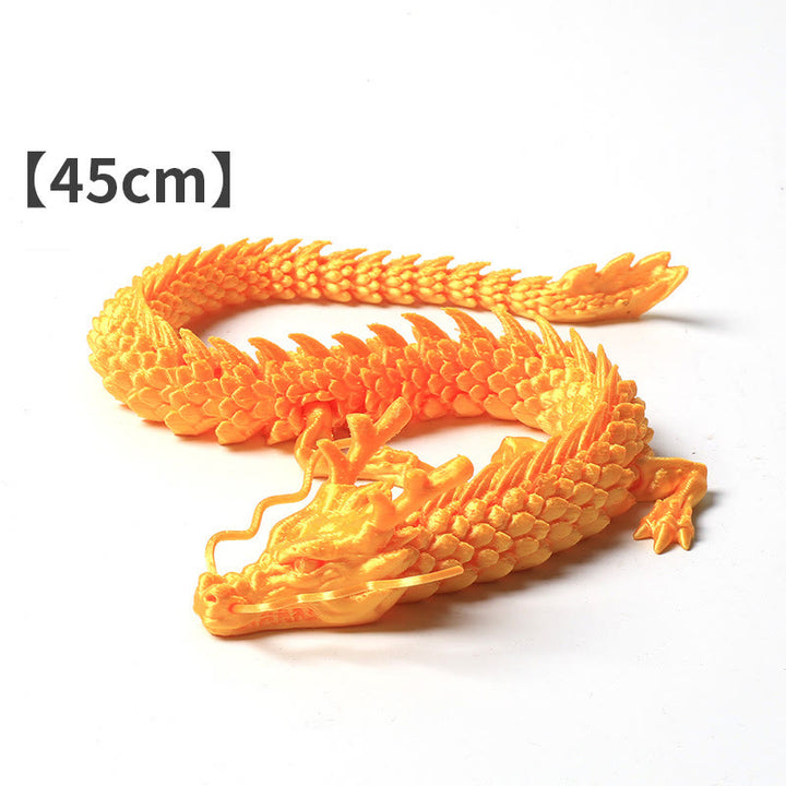 Feng Shui Dragon Luminous 3D Printed Dragon Luck Success Home Decoration - Golden Dragon 45cm - image 3