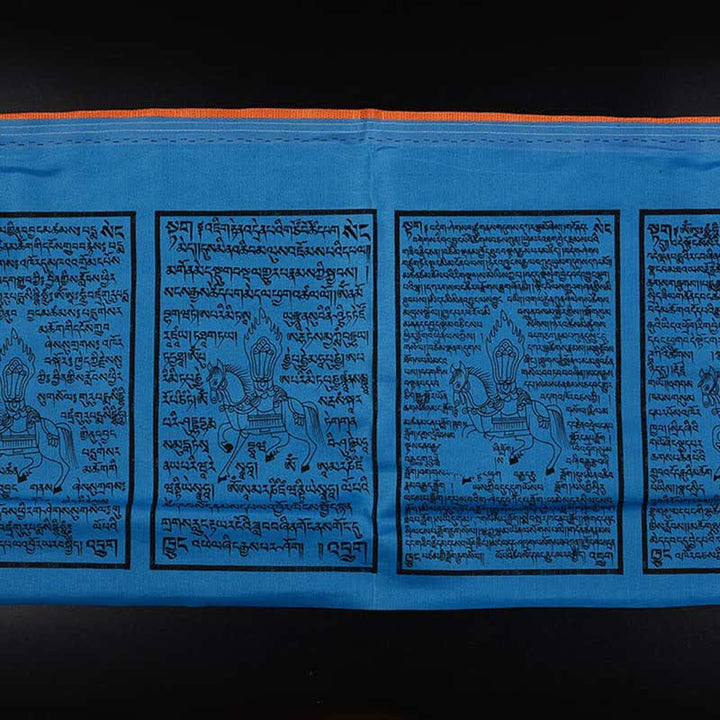 Buddha Stones Tibetan 5 Colors Silk Windhorse Auspicious Outdoor 25 Pcs Prayer Flag