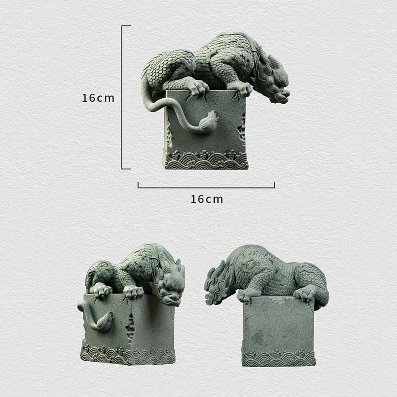 Buddha Stones Feng Shui Standing Sitting Dragon Success Luck Home Decoration - image 19